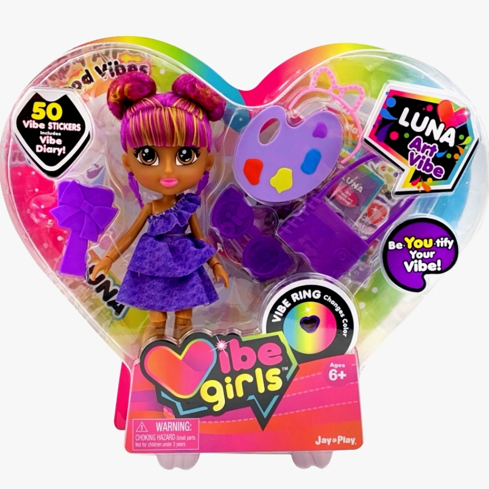 Vibe Girl Luna Art Vebe including 50 Stickers & Vibe Diary NWT